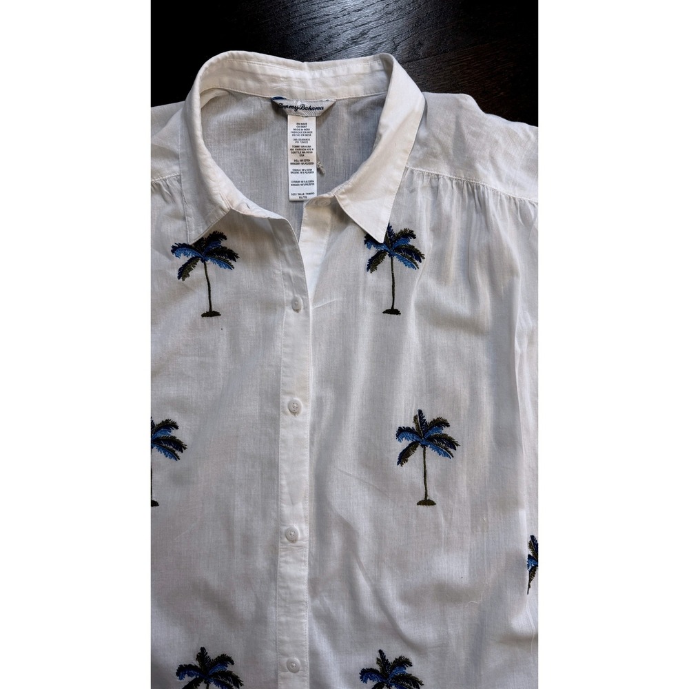 Tommy Bahama Catalina Coast Palm Boyfriend Beach Shirt XL Beachy Resort - Picture 4 of 8